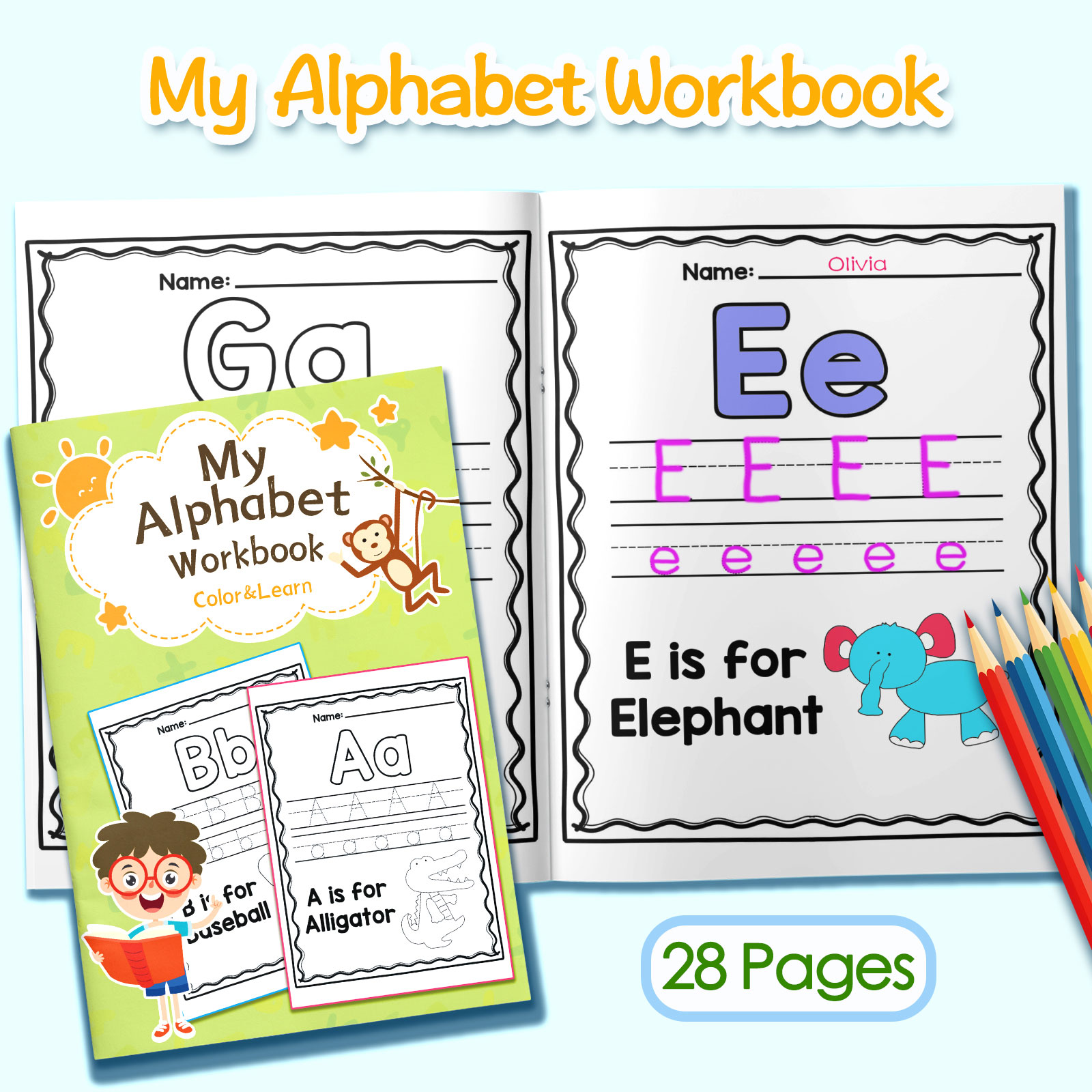 كتاب تلوين للأطفال يحتوي على ك - مراجعة Kids Education Activities وسعره